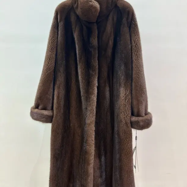 立领长款天鹅绒整貂女士草外套时尚百搭冬季新款