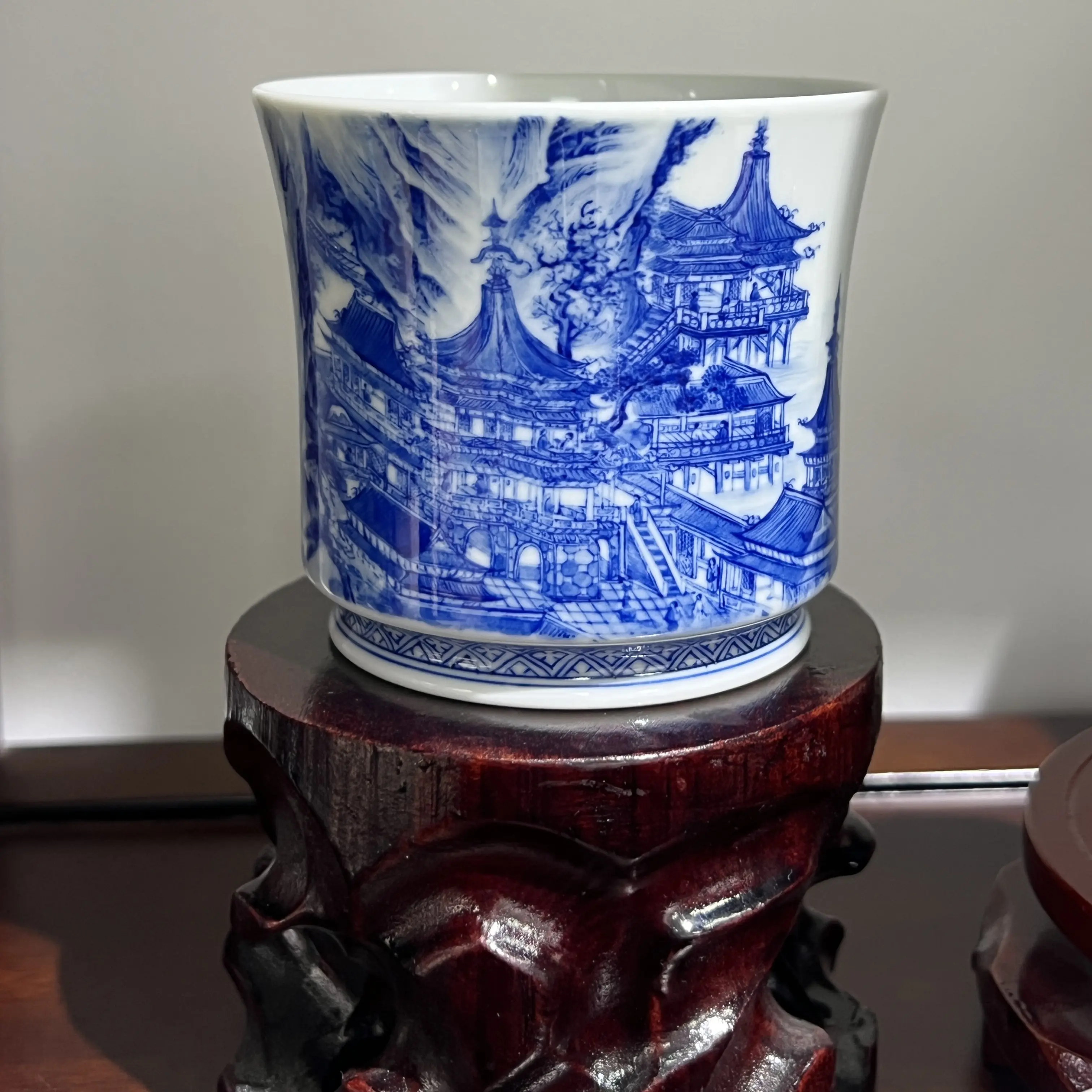 大*明宫主人杯景德镇纯手工手绘陶瓷茶杯茶具高端送礼