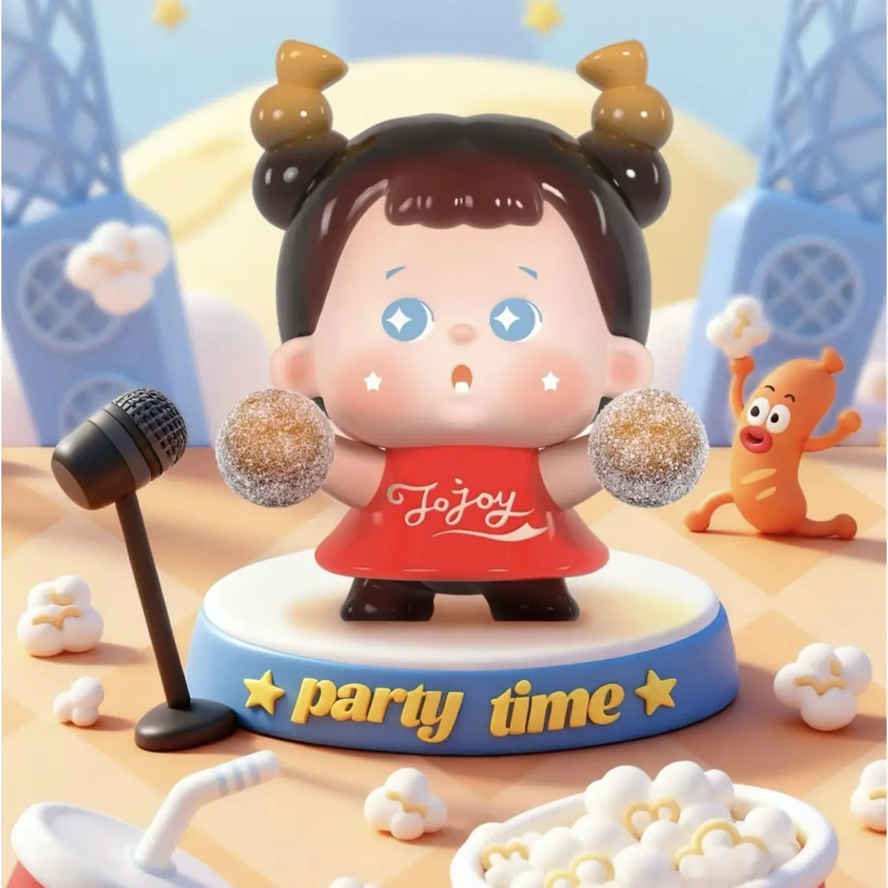 【代拆】jojoy啦啦队系列萌粒盲盒手办