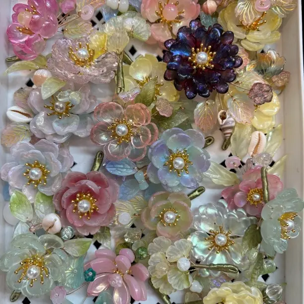 琉璃发夹发簪多样性（15r)