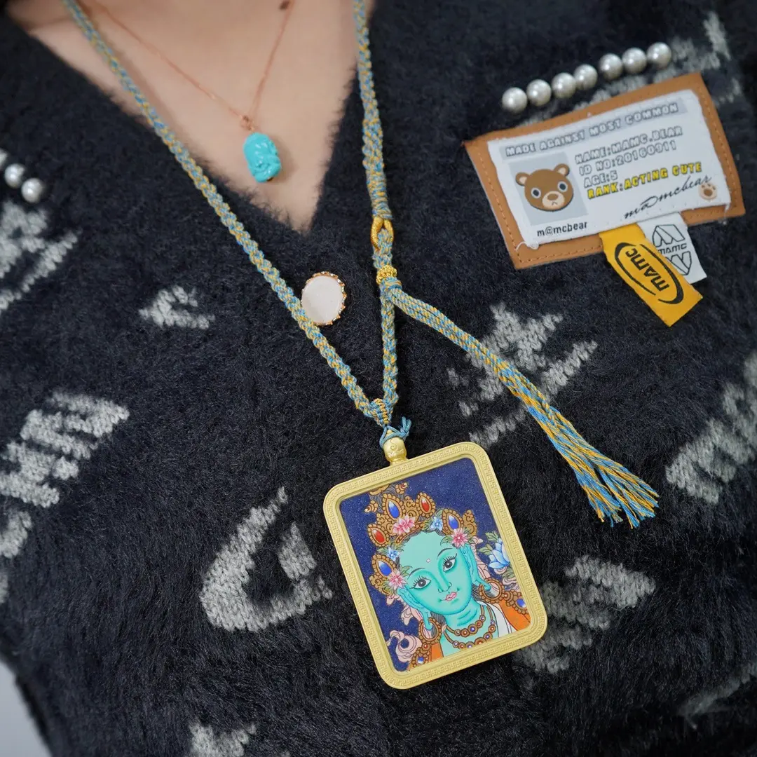 【槿檐】绿度母唐卡