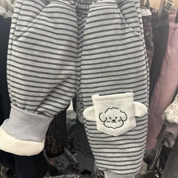 冬季棉裤男女宝宝保暖束脚裤子一条过冬
