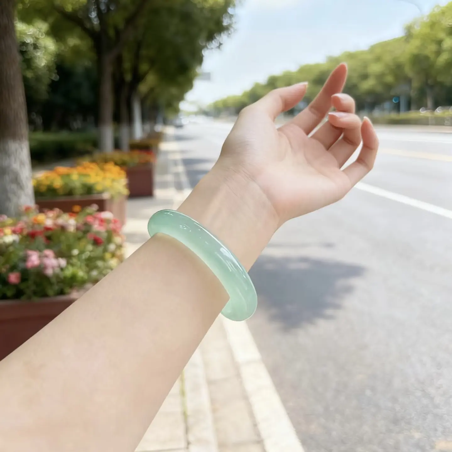 （对应圈口拍）缅风 百搭手镯