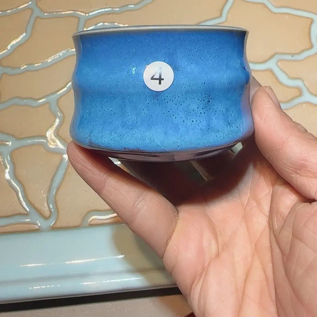 禹州钧瓷 炉钧主人杯 炉钧竹节杯 精品古韵钧瓷杯品茗杯特价 包邮