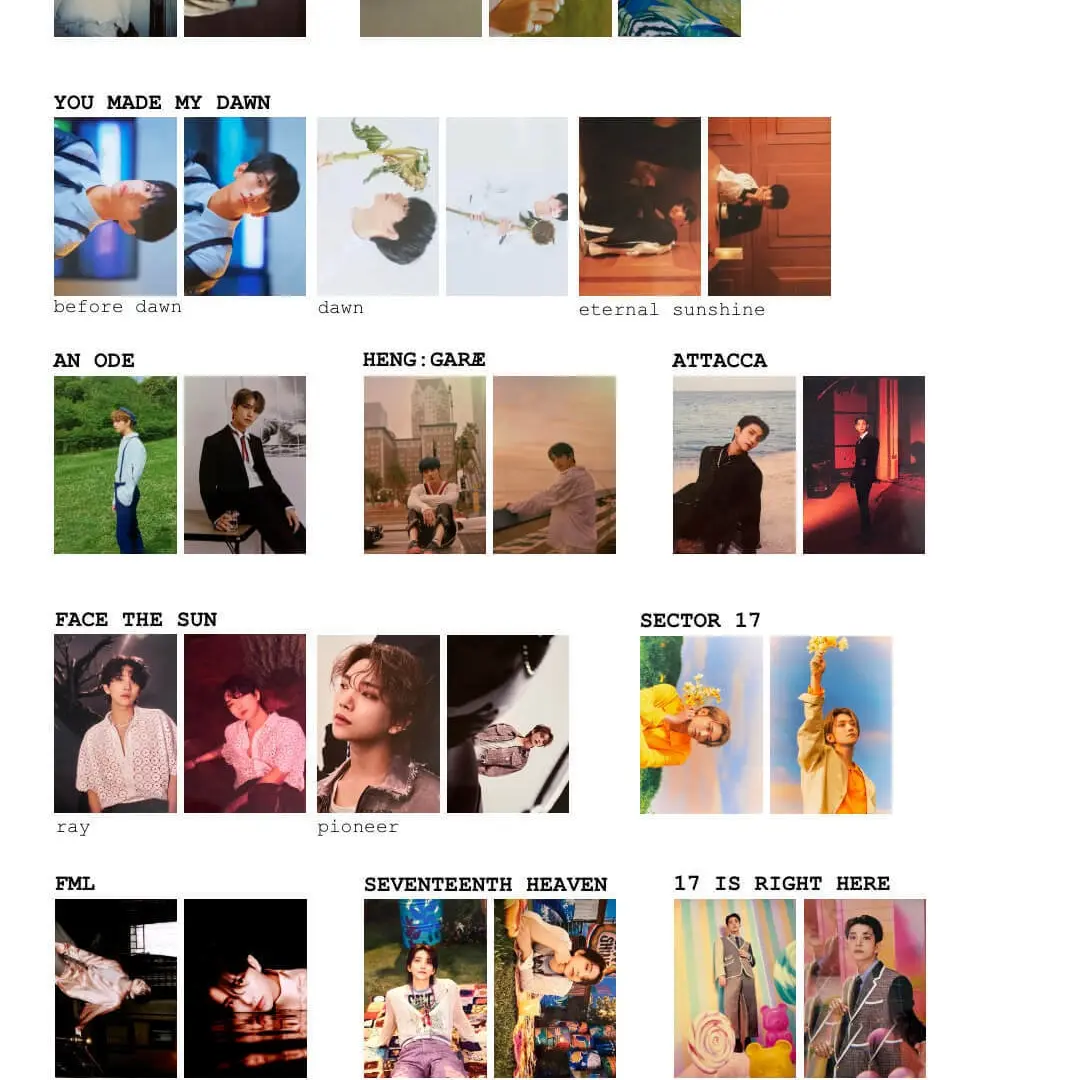 svt超值明信片卡池 5抽