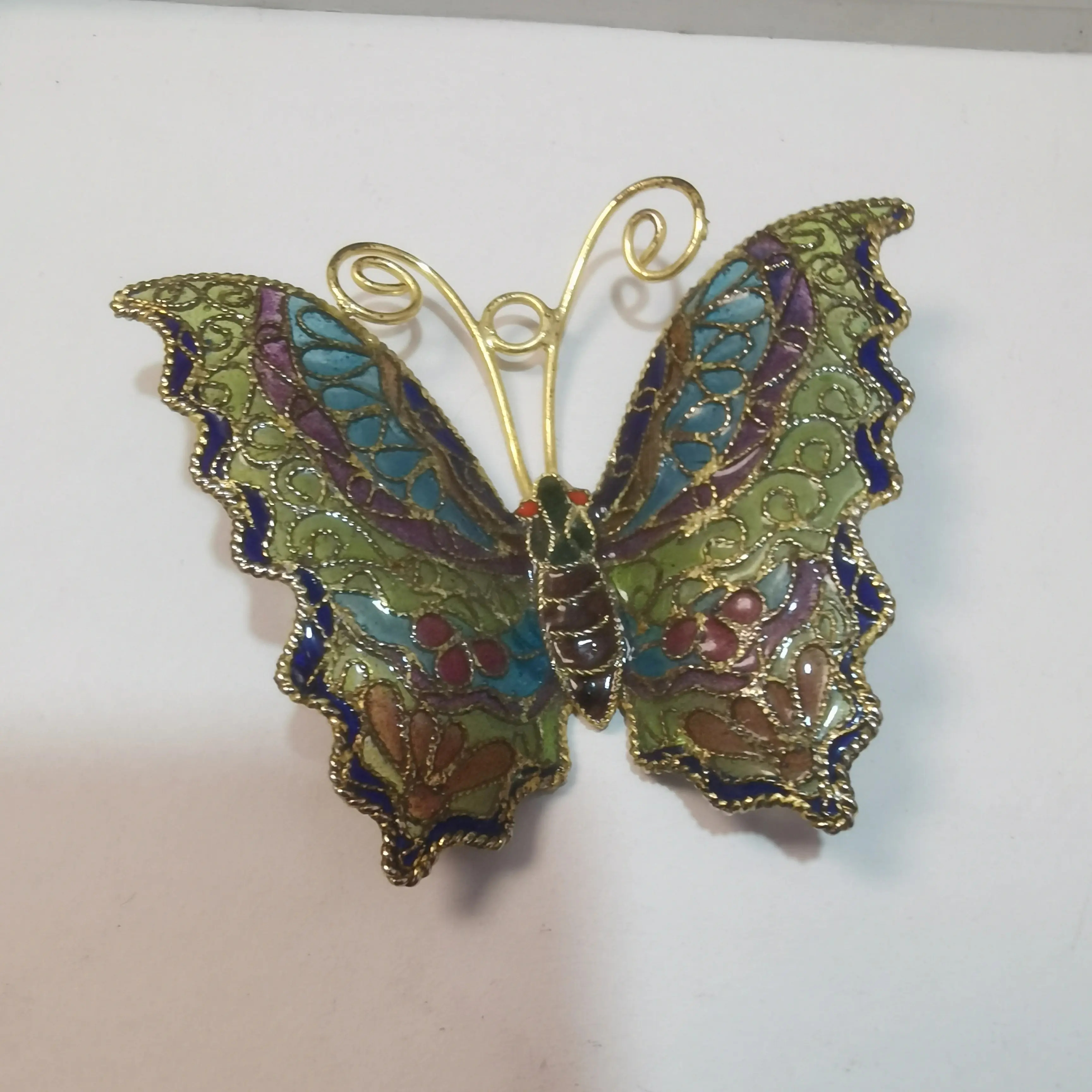 脱胎景泰蓝蝴蝶挂件
