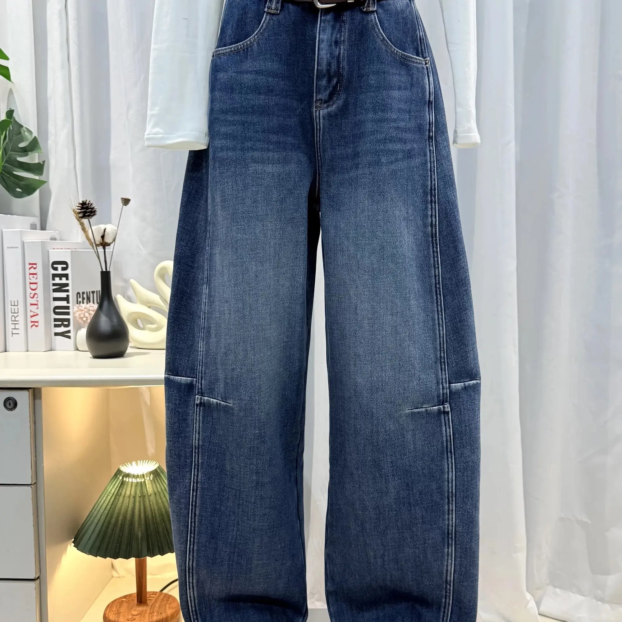 饭饭家 欧货高品质弯刀裤