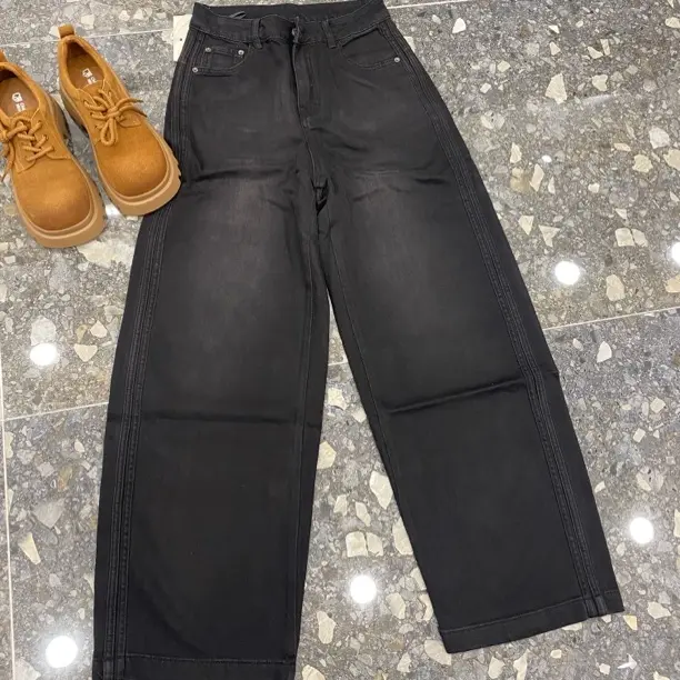 黑灰休闲个性弯腰裤《自然风》