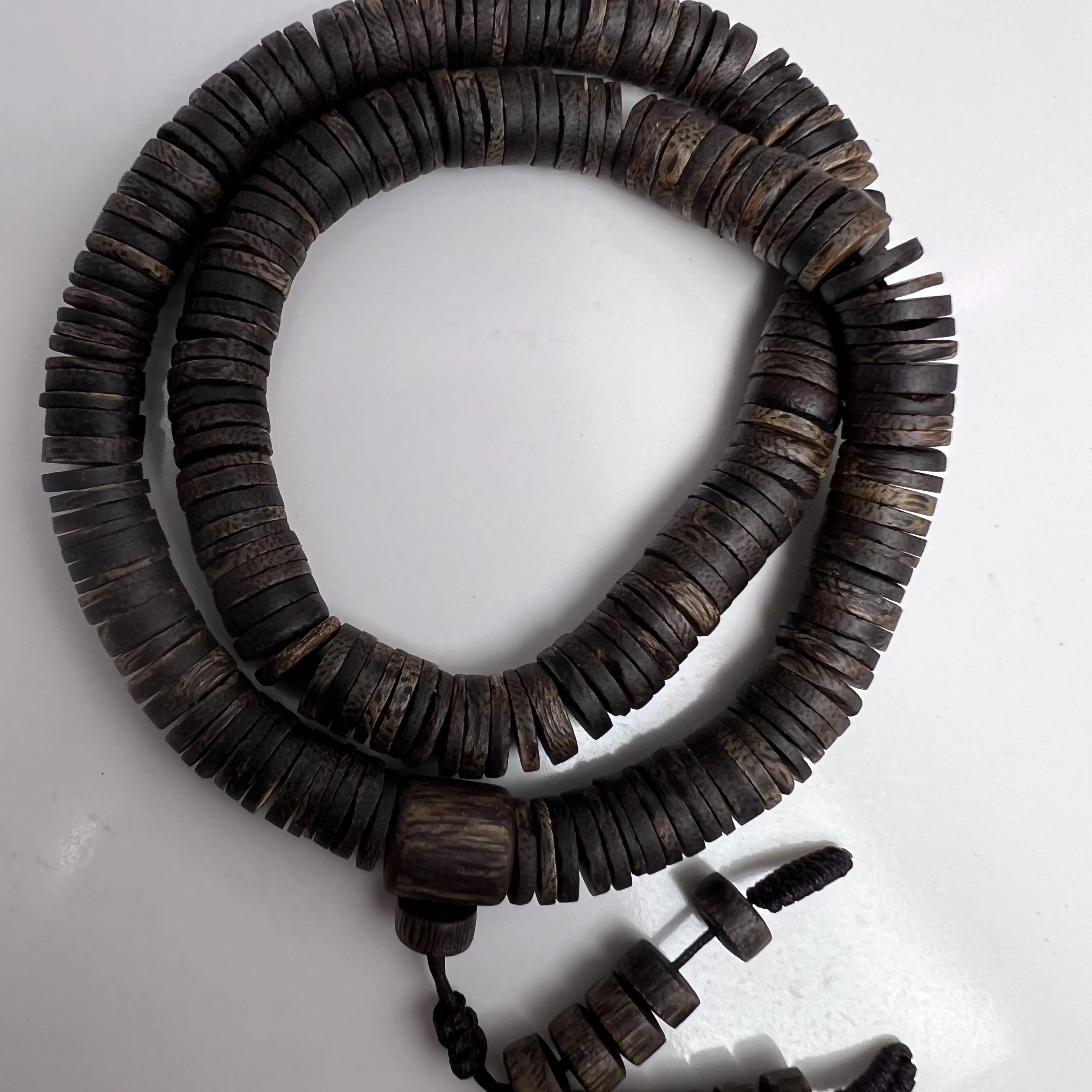 沉香海南莺歌绿棋楠沉香沉水片珠双圈手串8mm