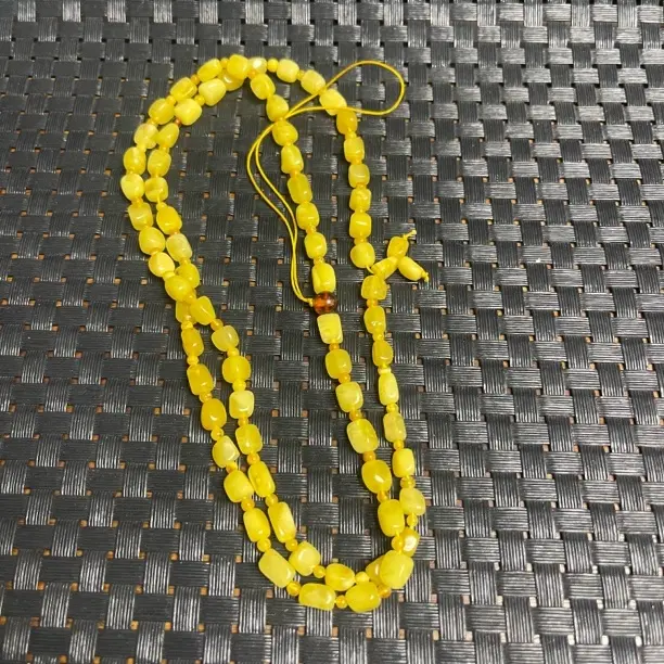 蜜蜡脖挂未镶嵌长款