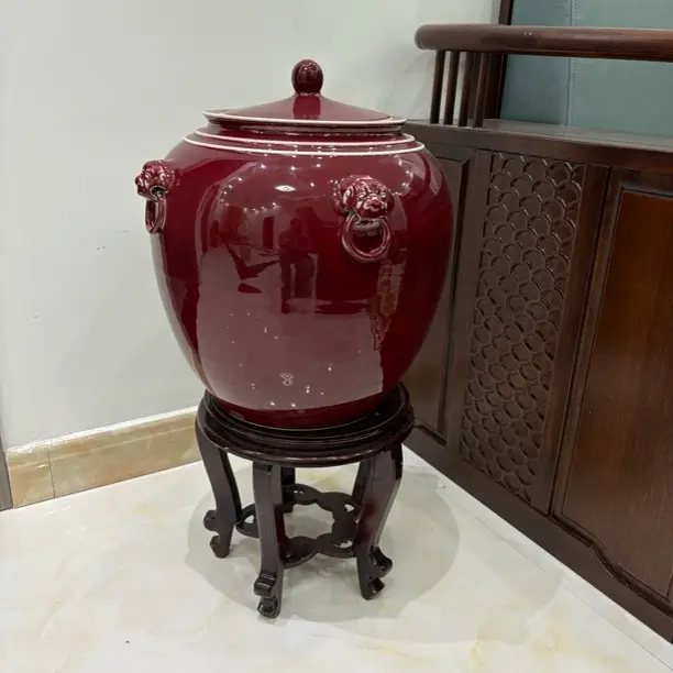 加厚密封高端陶瓷酒坛子30斤50/100斤景德镇窖藏专用泡酒缸酒瓶罐