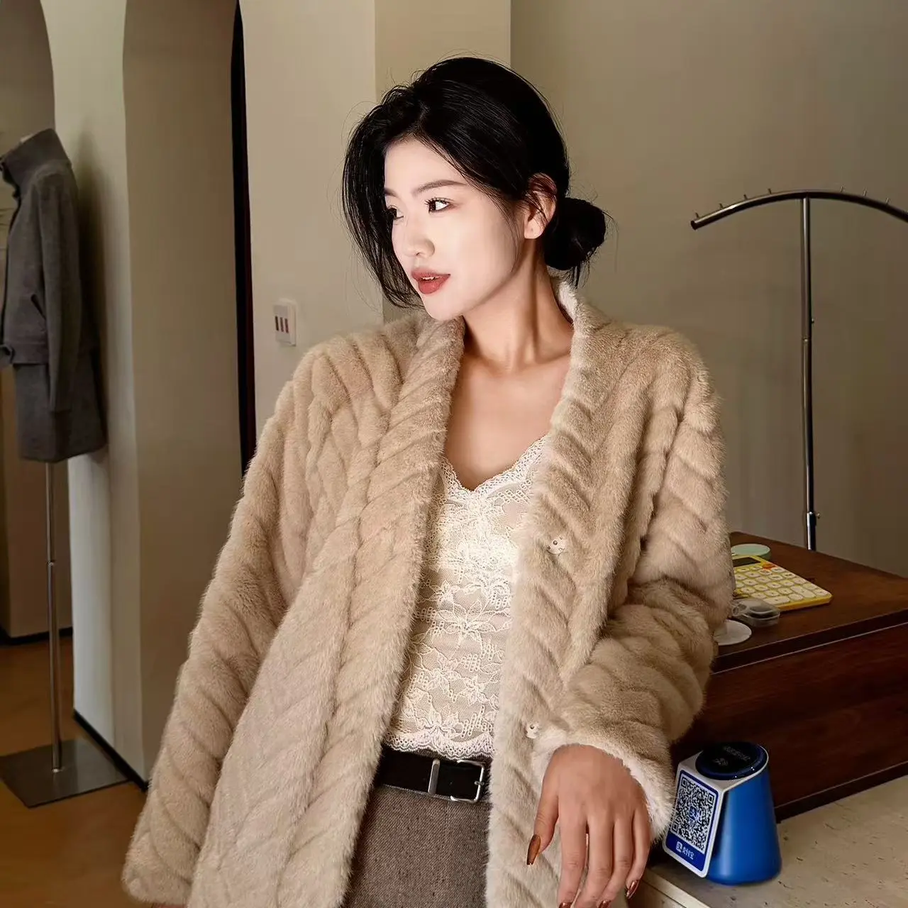 【汤圆】秋冬背心女带胸垫内搭打底蕾丝上衣（贴身衣物no退no换）