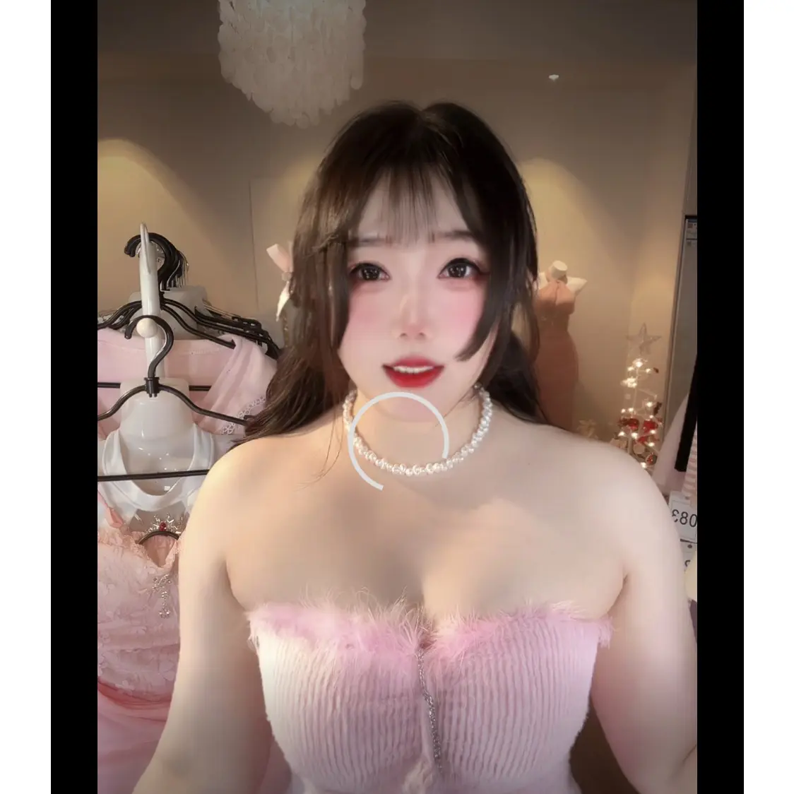 (尤物陷阱)萌宝同款水貂绒吊带