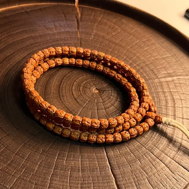 藏式三日红佛手小金刚菩提文玩手串