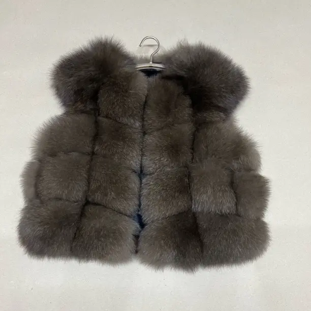 短款时尚风一毛双色小飞肩