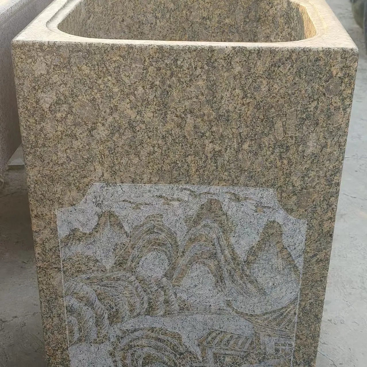 家用洗手池青石石槽子雕刻老物件精品门礅石