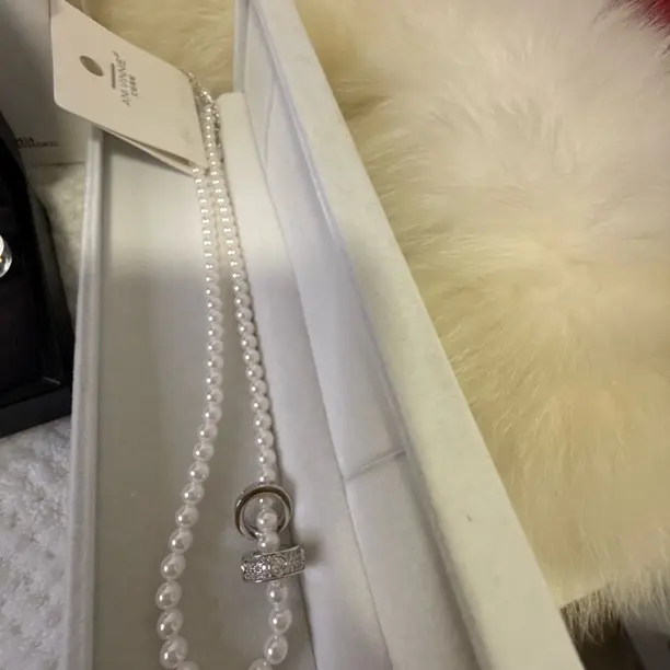 铜仿珍珠项链 施家珍珠5-6mm经典款百搭气质