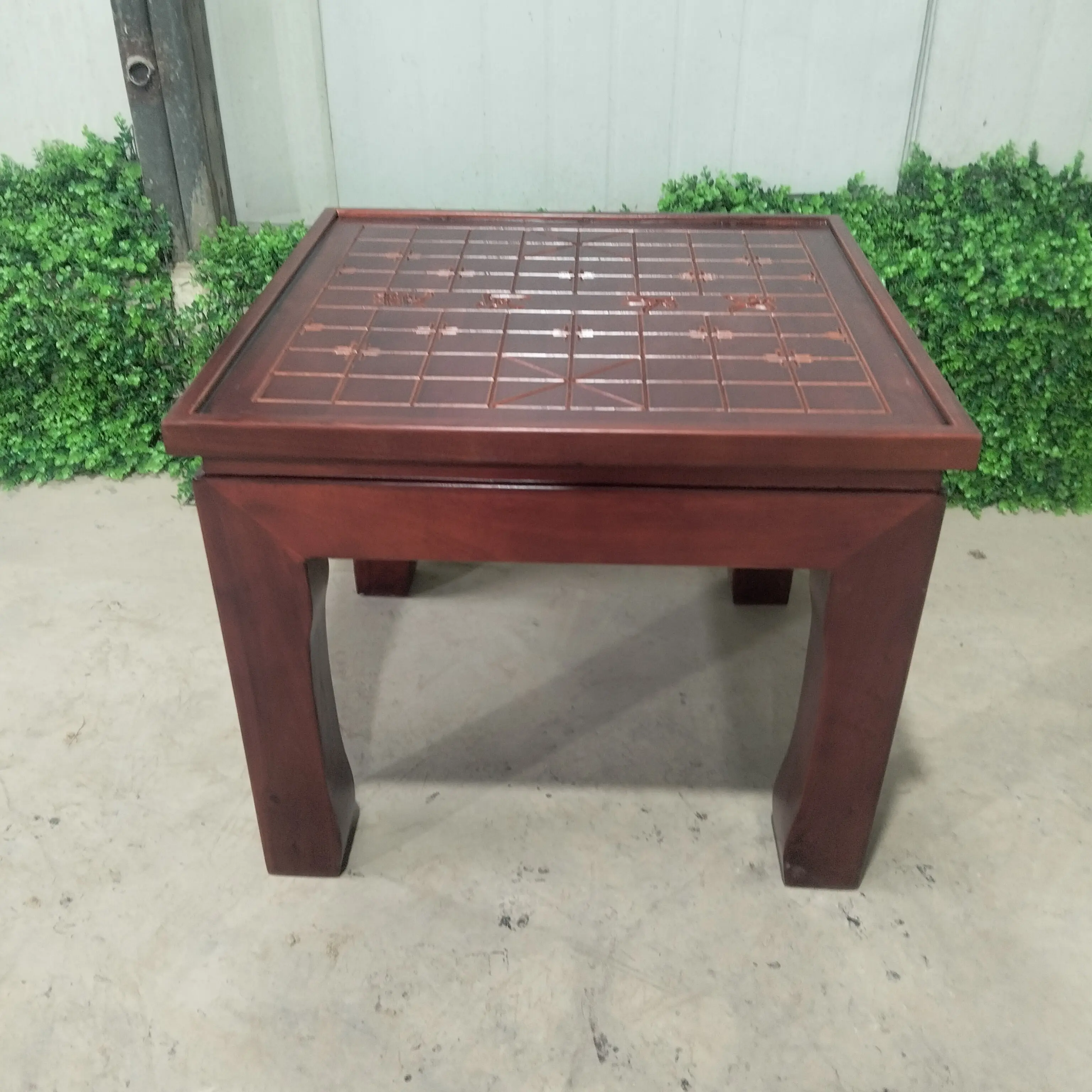 实木老榆木古棋盘桌象棋围棋双面两用桌学校培训班活动桌