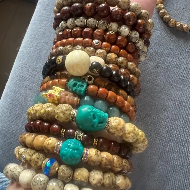 非金属木质手链 高油高密绕指柔盘玩男女款文玩念珠新中式