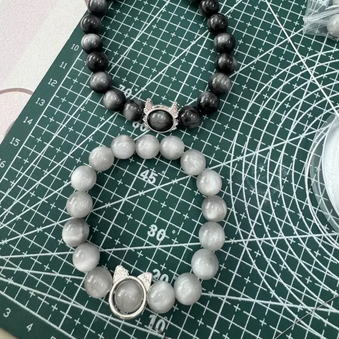 琉璃手链 合金琉璃手链 新中式瑞狮情侣手链个性时尚饰品