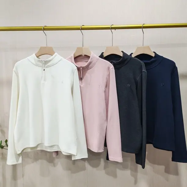 【Hua】6992秋冬季新品休闲舒适立领半拉链套头长袖卫衣百搭上衣