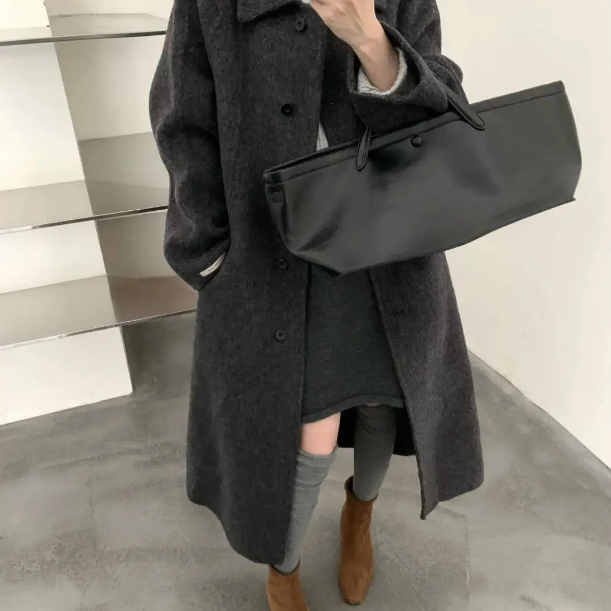 H9019韩版羊绒大衣