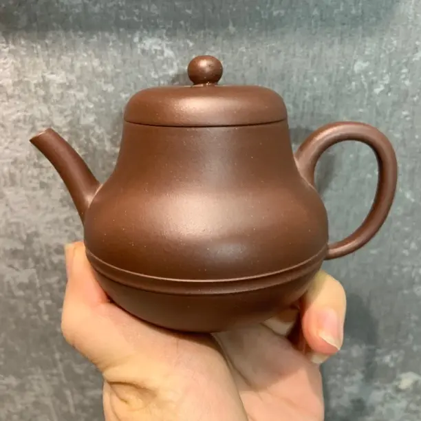 紫泥半手工传统器君德壶