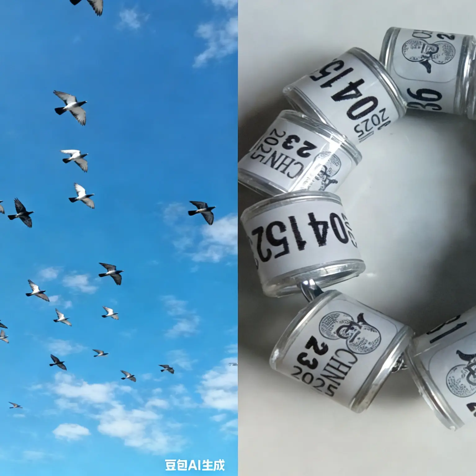 直播间所见即所得，信鸽足环脚环赛鸽用品不同内径多样选择