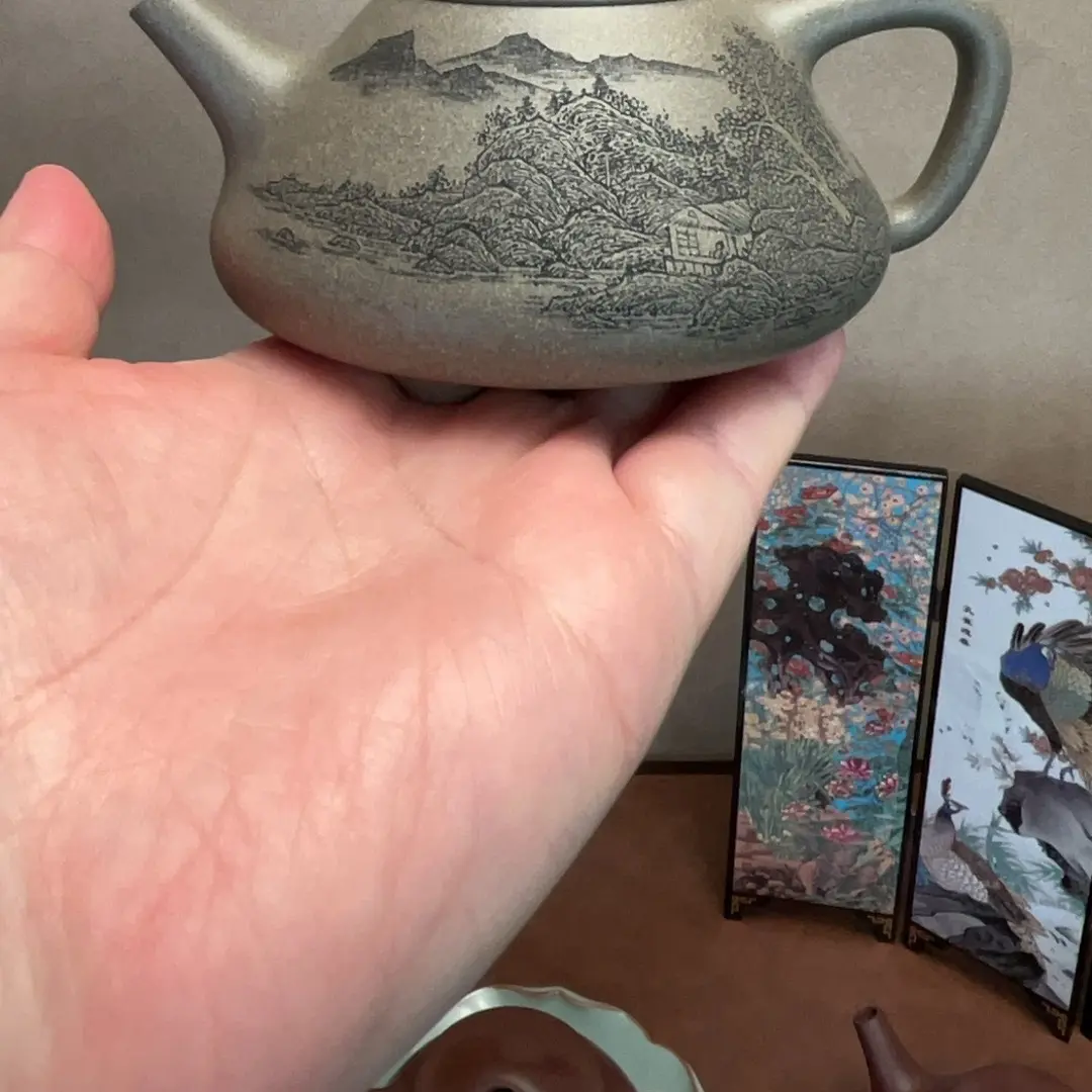 全手工子冶石瓢壶