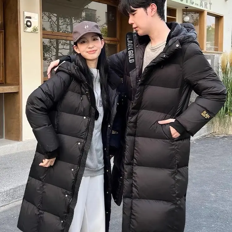 长款加厚高端情侣保暖过膝外套