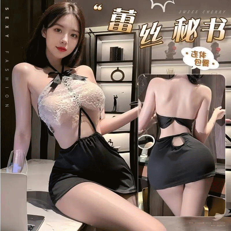 洛姿/性感薄款时尚纯欲性感修身轻奢家居款睡衣睡裙A23