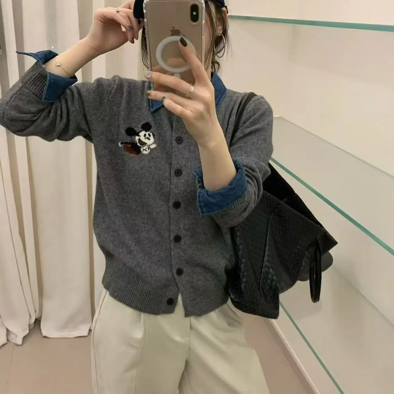 新款百搭针织宽松显瘦女式开衫外套