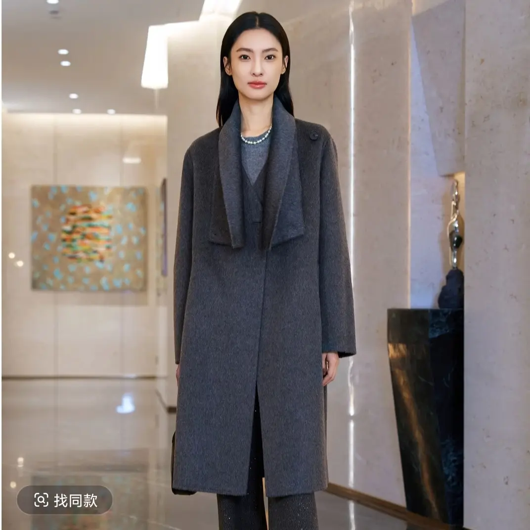 俪妍【LIVELY·YAN】25冬季新款大衣48246中长款秋冬