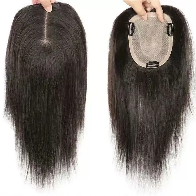 全真发增发量双递针隐形透气夏季超薄女士头顶假发片遮白发调头型