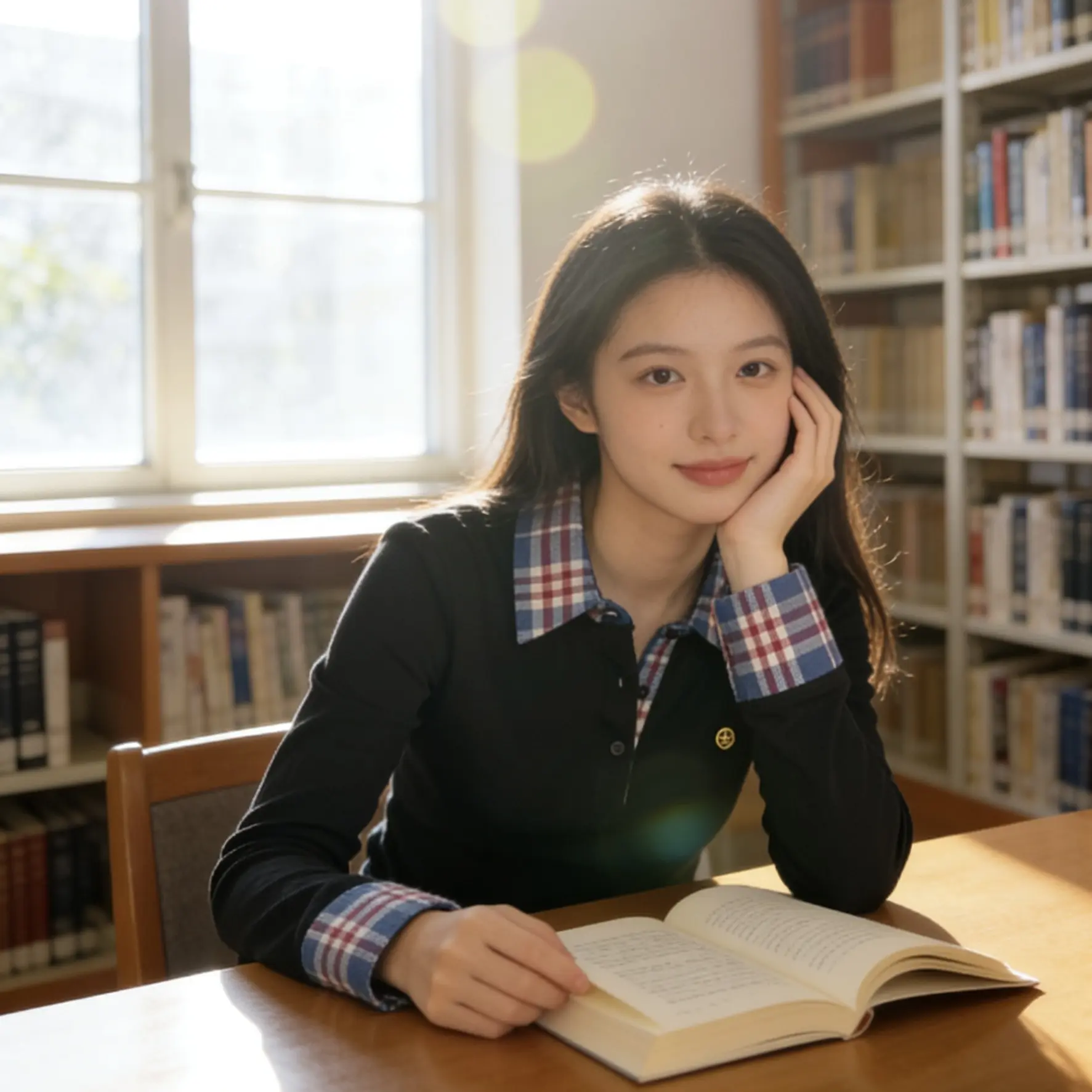 学院风假两件拼接针织衫女秋冬修身内搭上衣