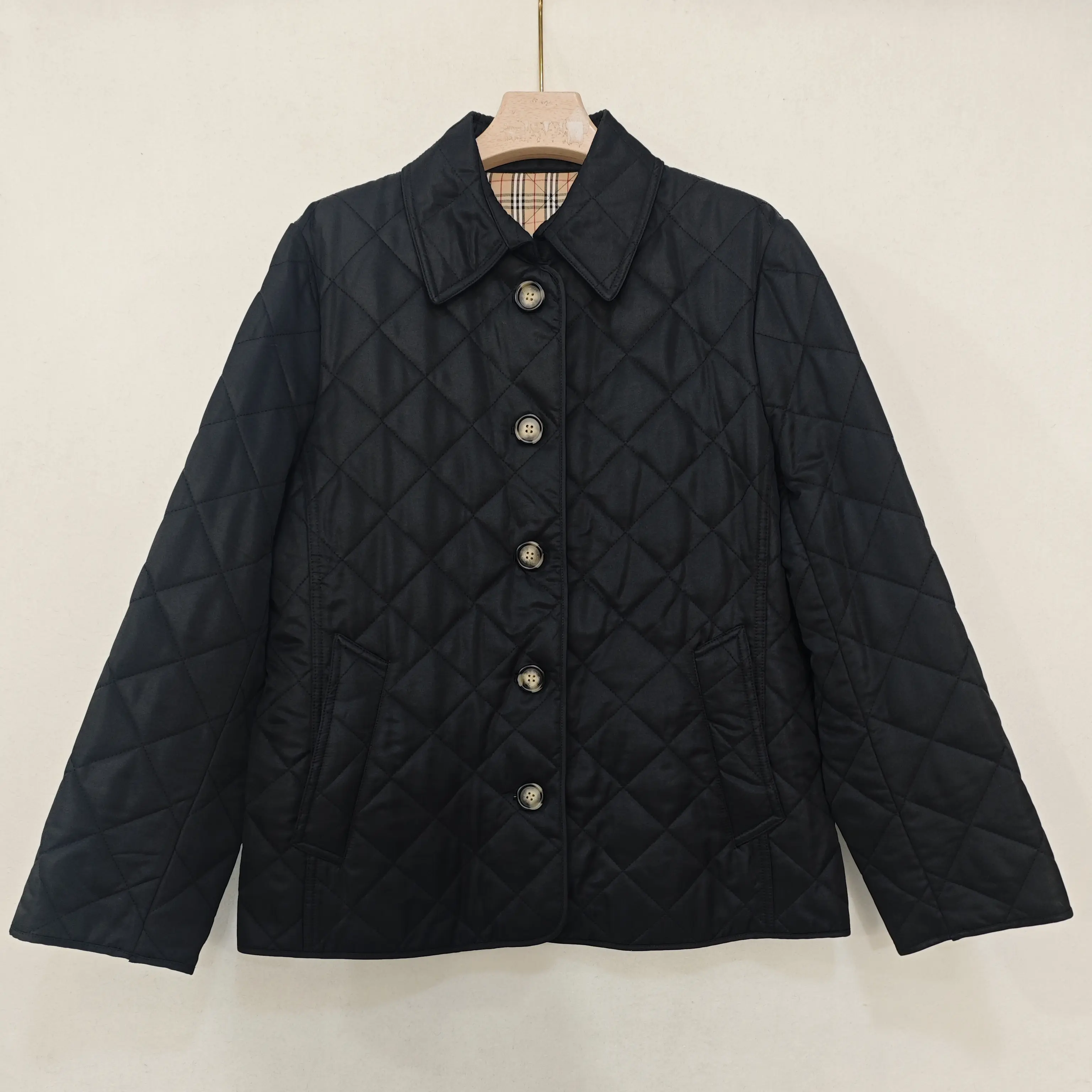 【1030】女款短款纯色翻领时尚休闲保暖冬季棉服