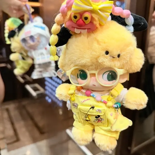 新款手作高定适用布布dimoo娃衣公仔衣服帽子背带裤套装