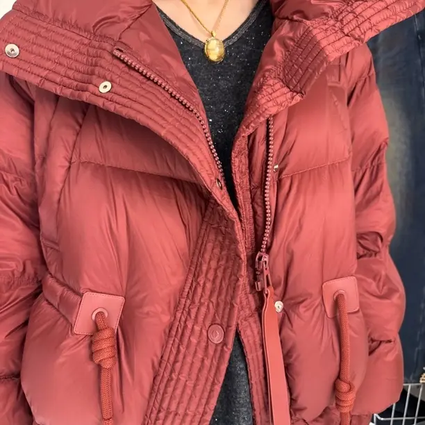 冬季新款短款加厚立领白鸭绒羽绒服保暖