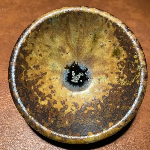 建窑陶瓷自然落灰茶盏