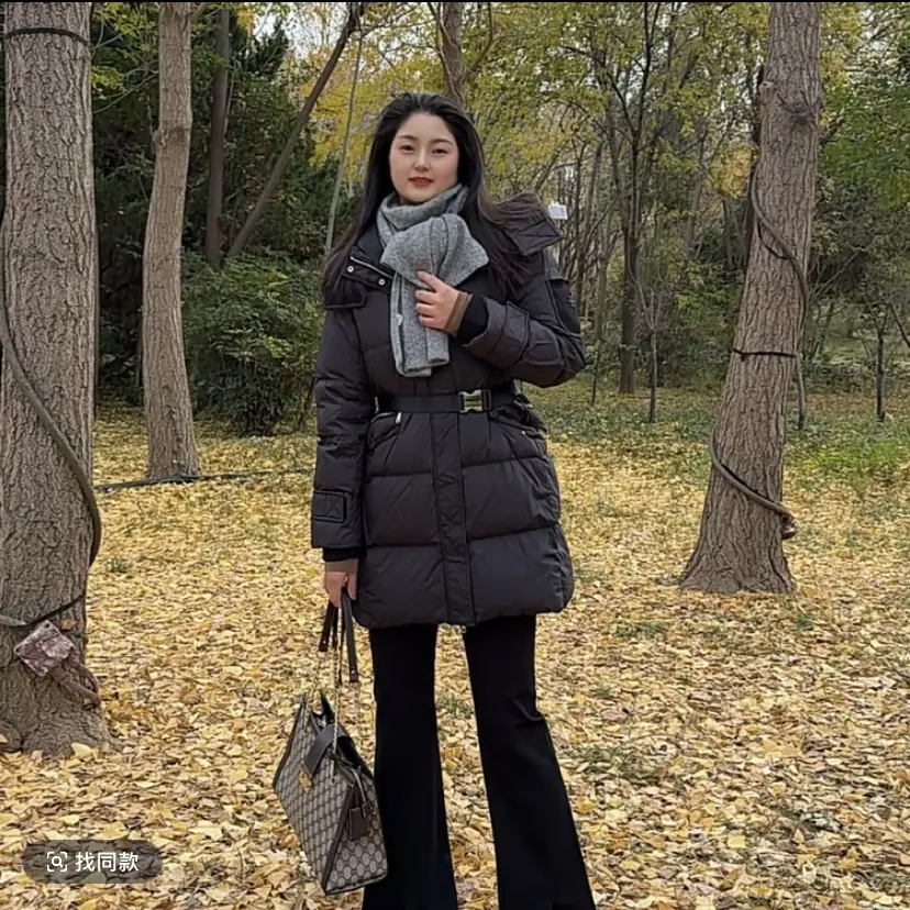冬季收腰中长款羽绒服4130169