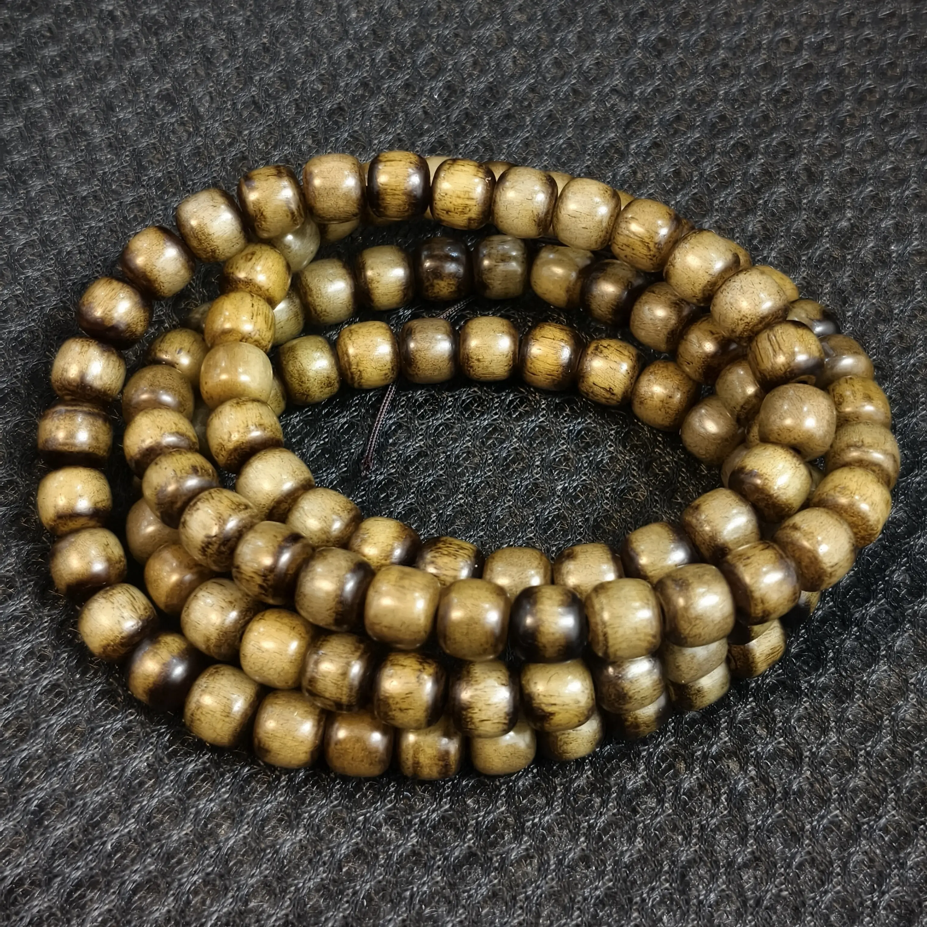 骨质老型珠挂脖108珠盘玩长串多圈0.8mm文玩盘玩长串