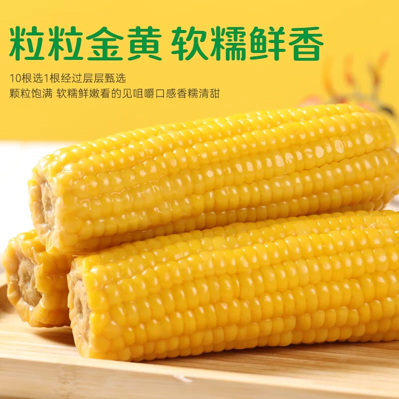 【试吃三根】25年东北头茬黄糯玉米10根/真空包装发货