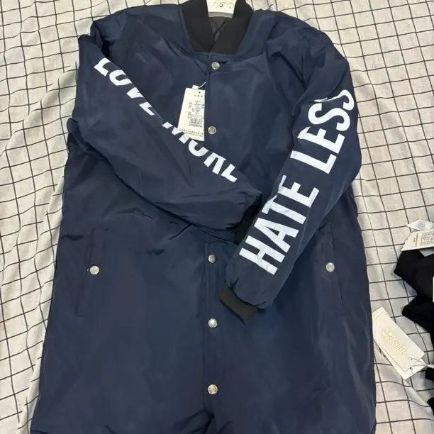 秋冬成人防水加棉棉服休闲百搭长款外套