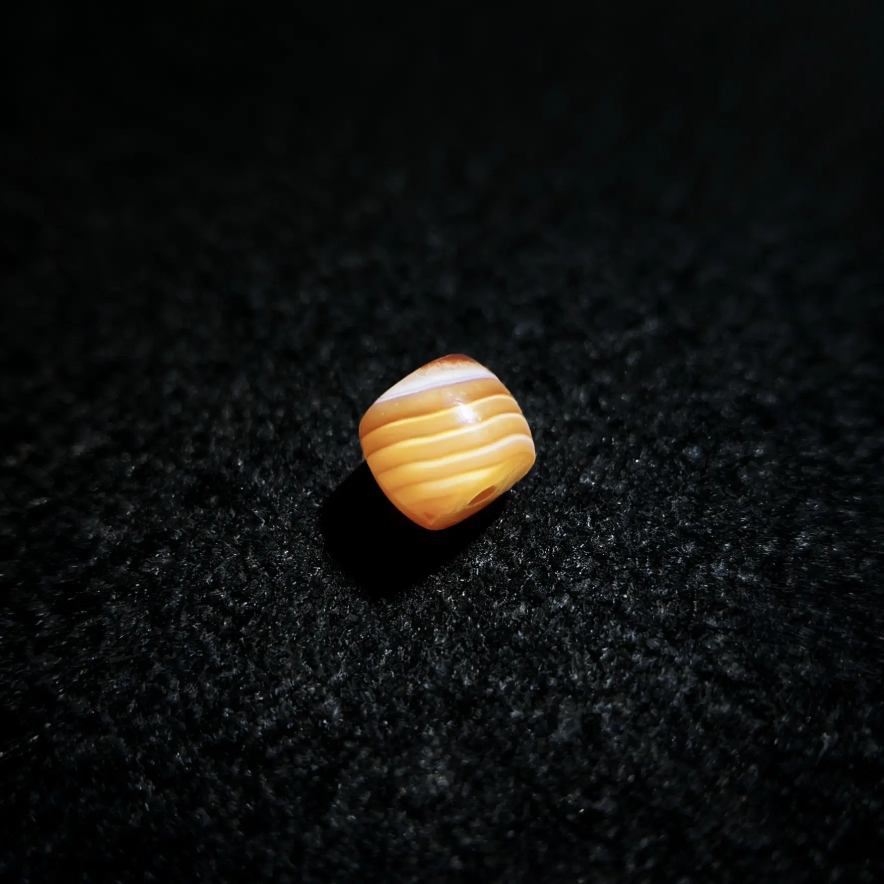 【雲境文玩】玛瑙三文鱼色7✖️6文玩配饰顶住腰珠拍一发一