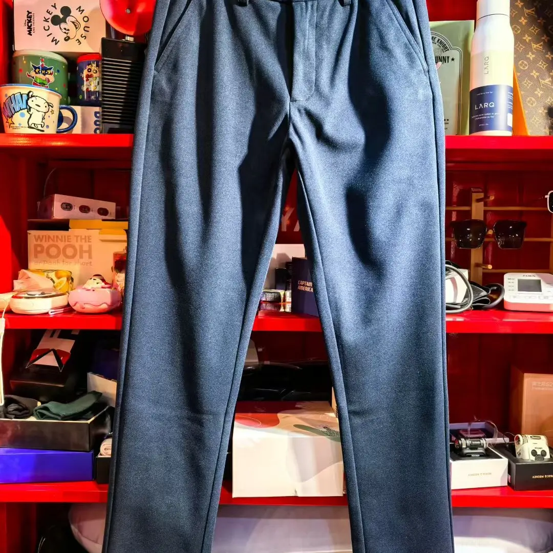 断码高端男士只有33，36码毛呢面料秋冬修身直筒百搭商务休闲裤