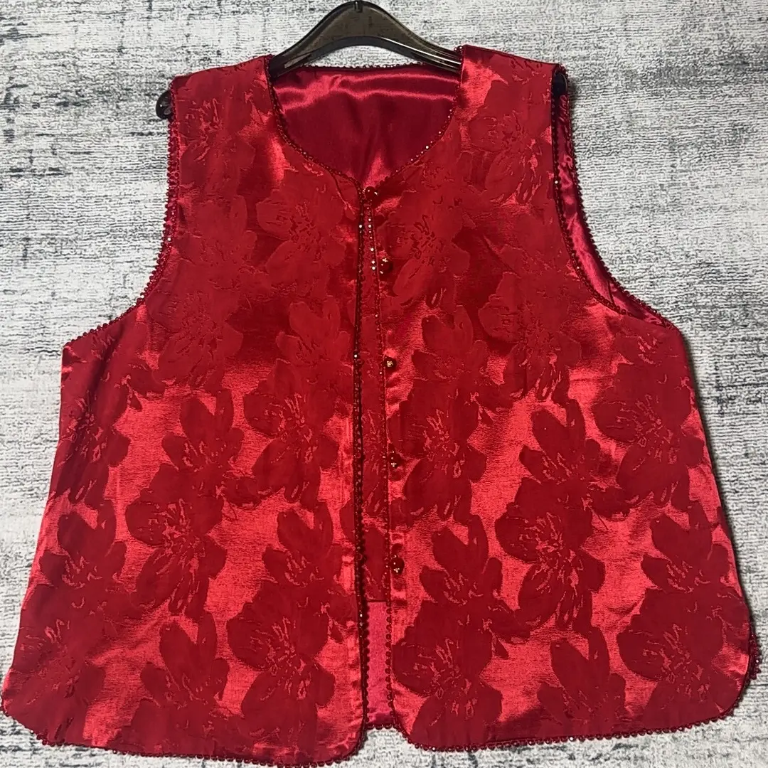 【5352】新中式国风提花马甲