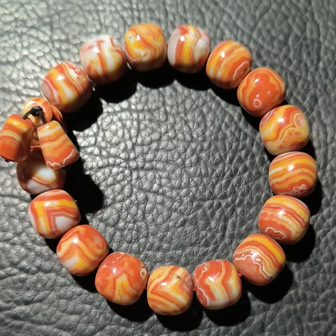 天然北票彩瓷手串