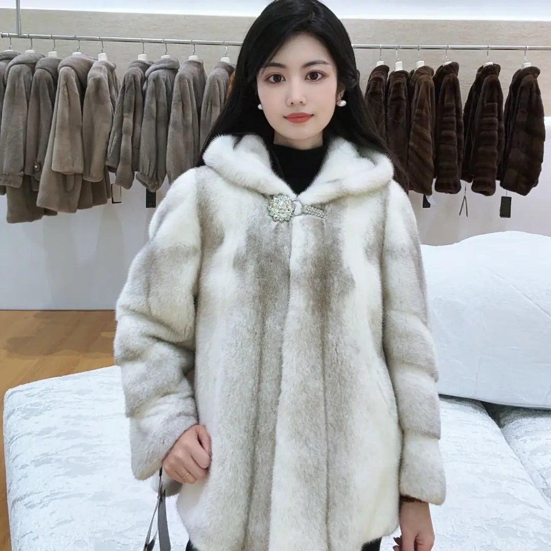 水貂整貂皮草外套女年轻时尚气质显瘦轻奢百搭冬季新款