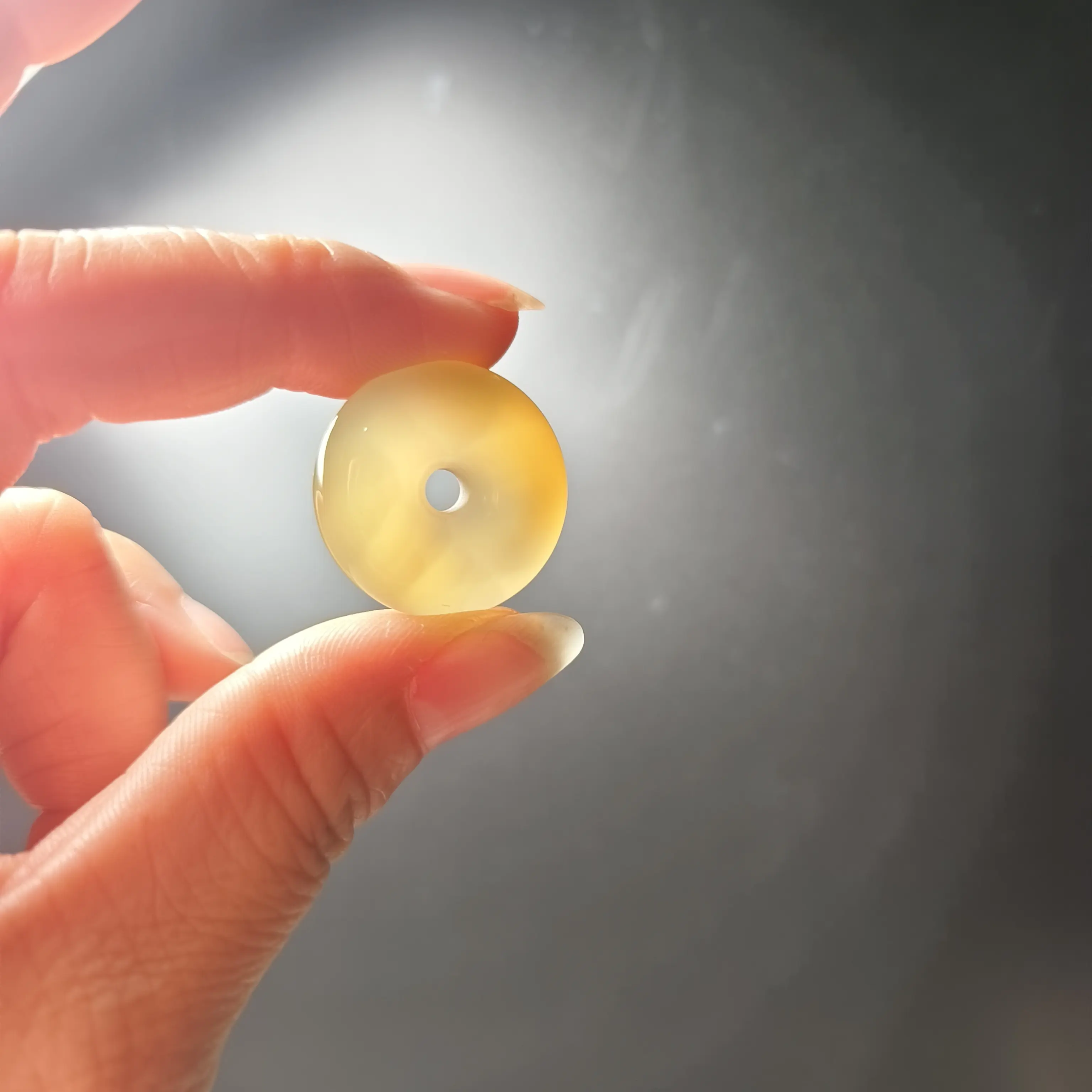 00104北红天然玛瑙平安扣24mm9mm