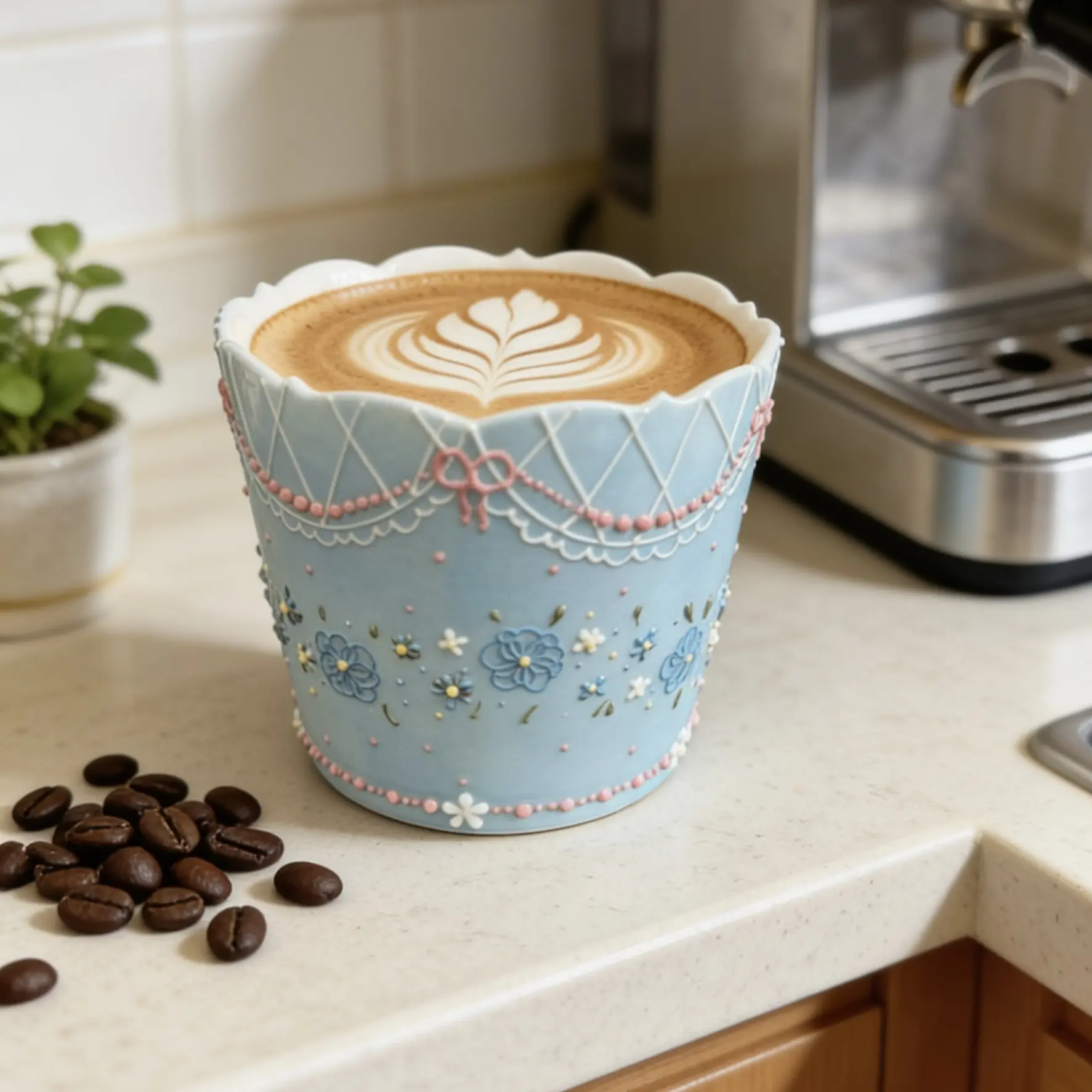 釉下彩少女心ins风奶蓝色治愈系日式家用陶瓷碗盘咖啡杯